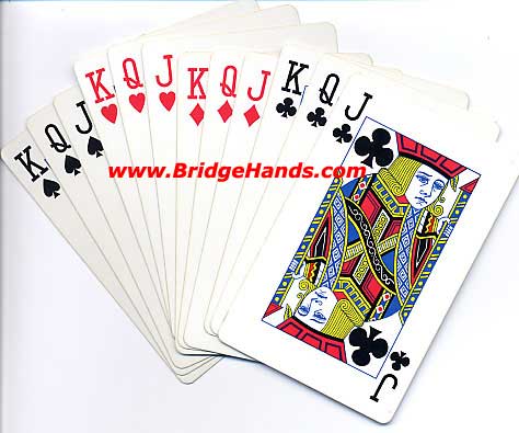 Honors: Bridge - Ace, King, Queen, Jack, 10